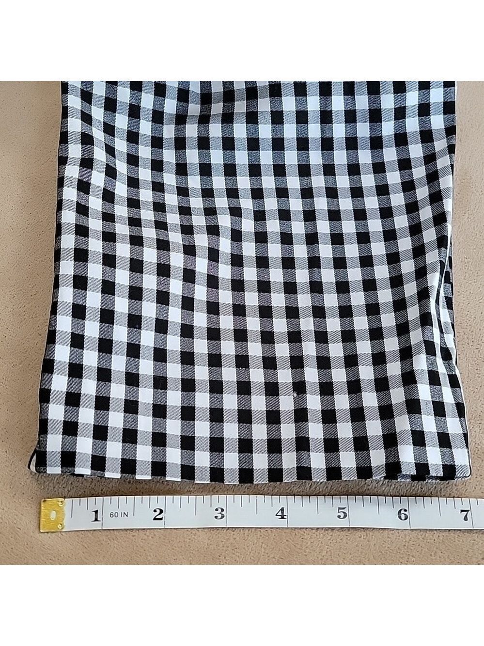 Ann Taylor Factory Black/White Vichy Gingham Checked Ankle Pants Size 8 EUC - Picture 12 of 13